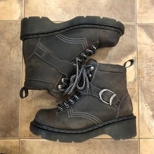 ☆Y2K Doc Martens☆ Brown Triumph Combat Boots 7